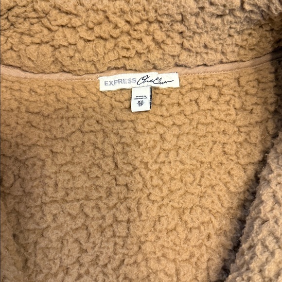 Express Tan Sherpa Jacket - Picture 4 of 5